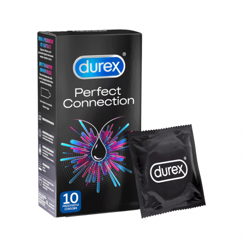 Durex Προφυλακτικά Perfect Connection  με έξτρα λιπαντικό, 10 τεμάχια